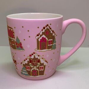 Peppermint & Pine Pink Gingerbread House Mug